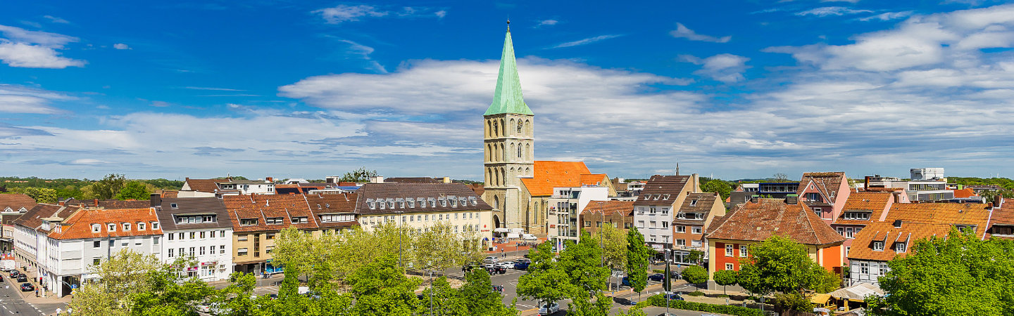 Panoramaaufnahme der Stadt Hamm