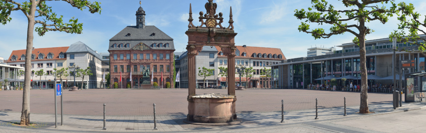 Der Marktplatz von Hanau