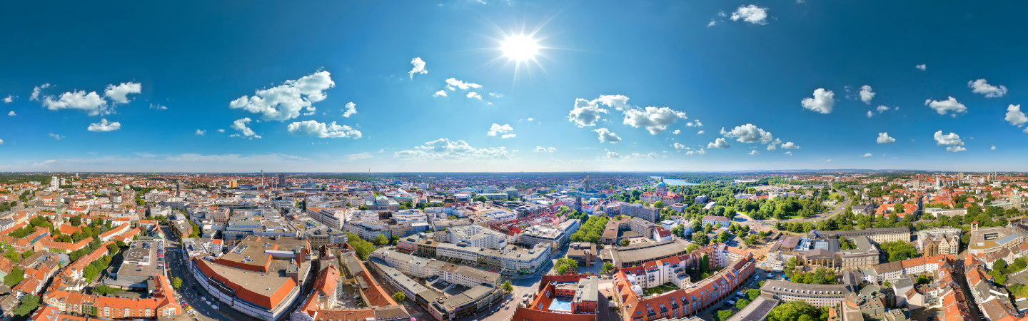 Panoramaaufnahme von Hannover