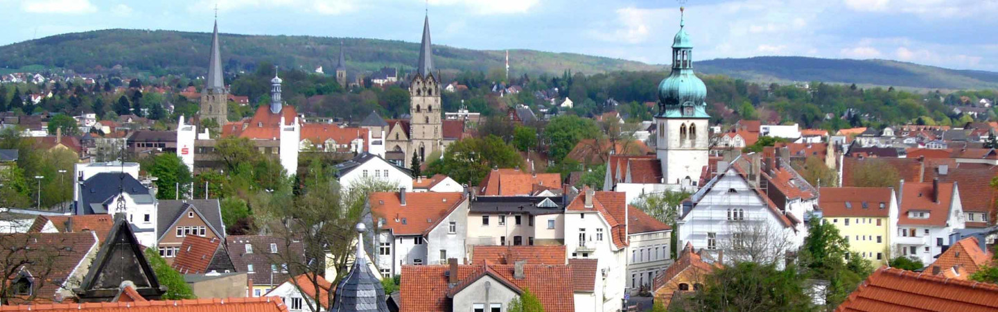 Panoramaaufnahme von Herford - Über den Dächern der Stadt
