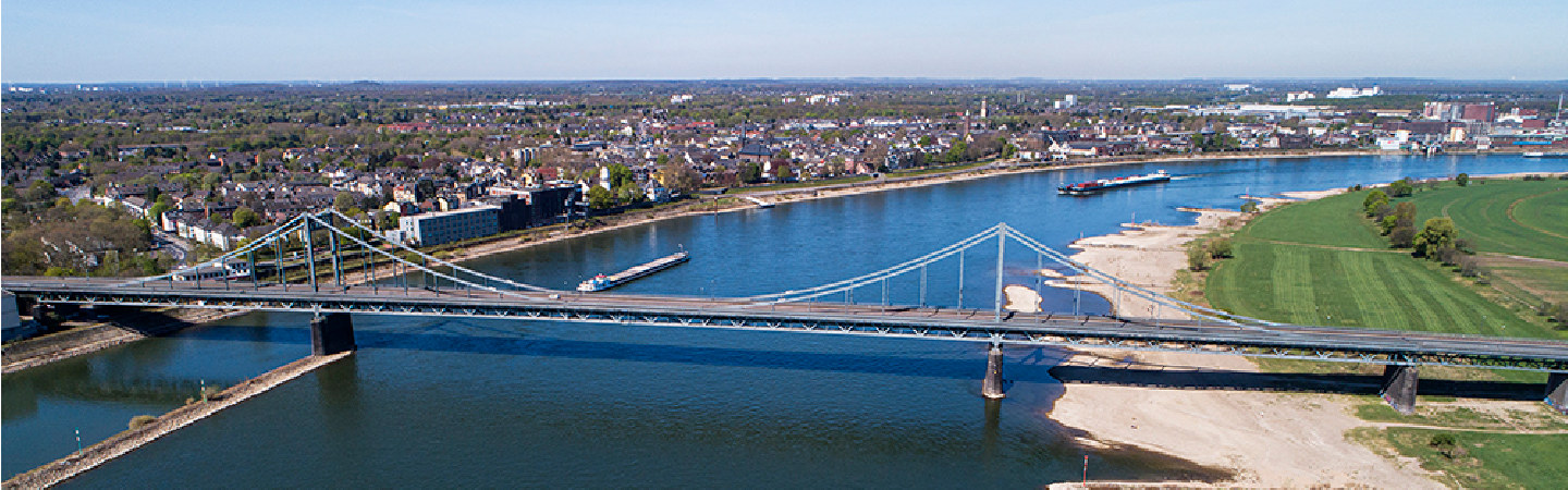 Panoramaaufnahme von Krefeld