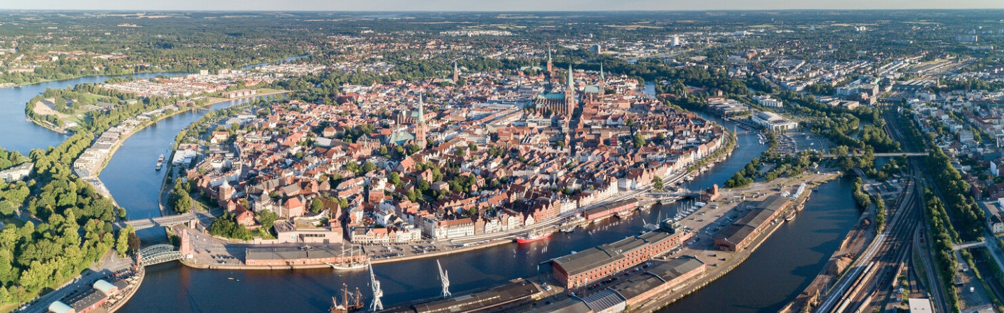 Lübeck - Sicht auf die Altstadtinsel