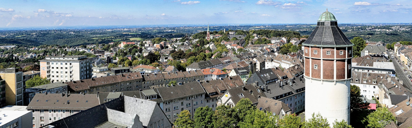 Luftbild der Stadt Remscheid