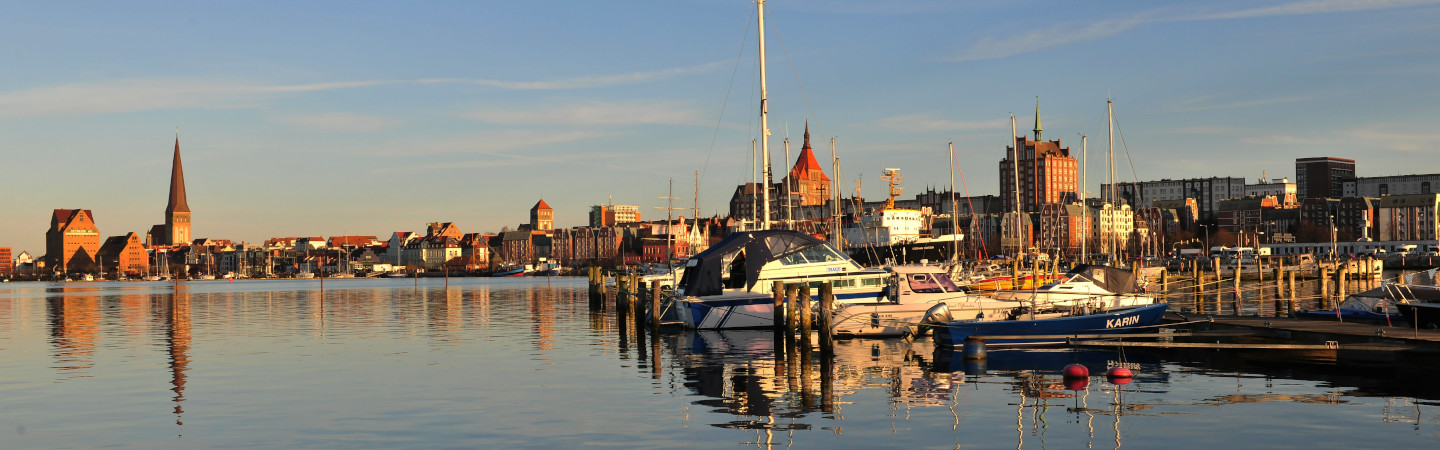 Panoramaaufnahme von Rostock