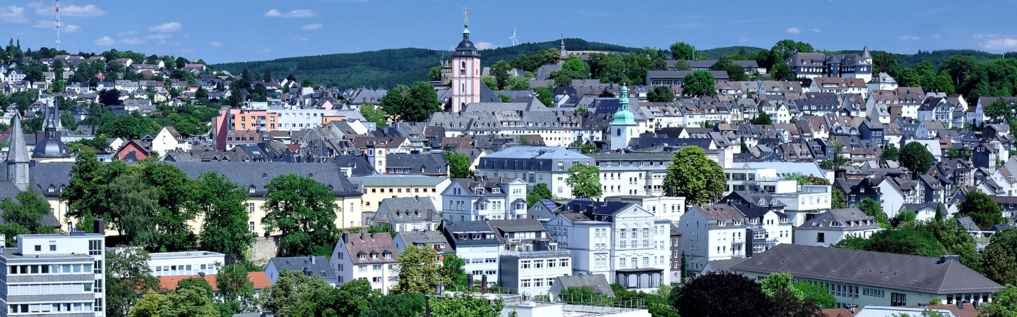 Panoramaaufnahme von Siegen