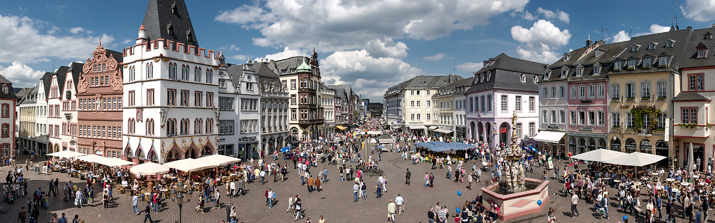 Der Hauptmarkt in Trier