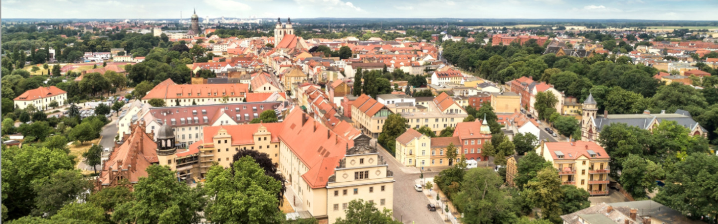 Luftaufnahme von Lutherstadt Wittenberg