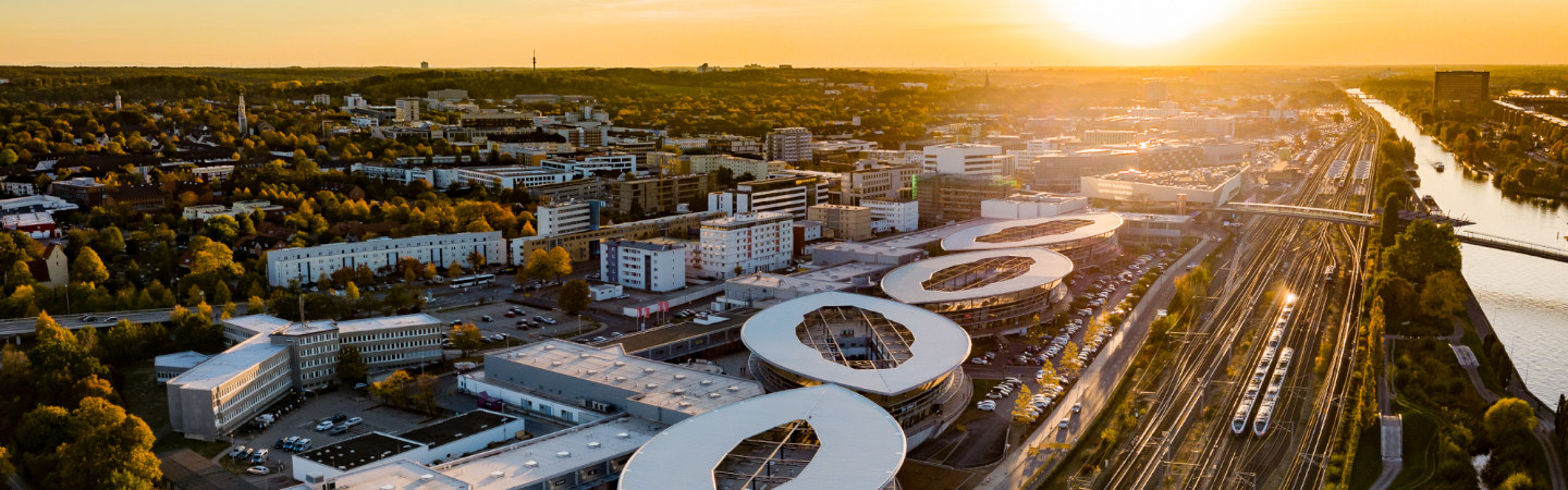 Luftbild von Wolfsburg